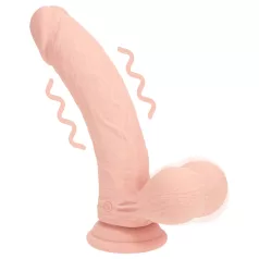   RealRock - realistyczny wibrator o podwójnej gęstości (kolor cielisty) - 18 cm
