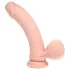 RealRock - realistyczny wibrator o podwójnej gęstości (kolor cielisty) - 18 cm