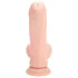 RealRock - realistyczny wibrator o podwójnej gęstości (kolor cielisty) - 18 cm