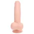 RealRock - realistyczny wibrator o podwójnej gęstości (kolor cielisty) - 18 cm