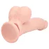 RealRock - realistyczny wibrator o podwójnej gęstości (kolor cielisty) - 18 cm