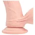 RealRock - realistyczny wibrator o podwójnej gęstości (kolor cielisty) - 18 cm