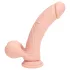 RealRock - realistyczny wibrator o podwójnej gęstości (kolor cielisty) - 20 cm