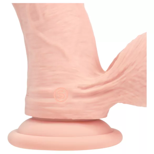 RealRock - realistyczny wibrator o podwójnej gęstości (kolor cielisty) - 20 cm