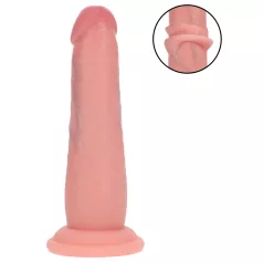   RealRock - realistyczny podwójnej gęstości dildo (w kolorze ciała) - 15,5 cm