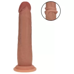   RealRock - realistyczny dildo o podwójnej gęstości (opalony) - 18,5 cm