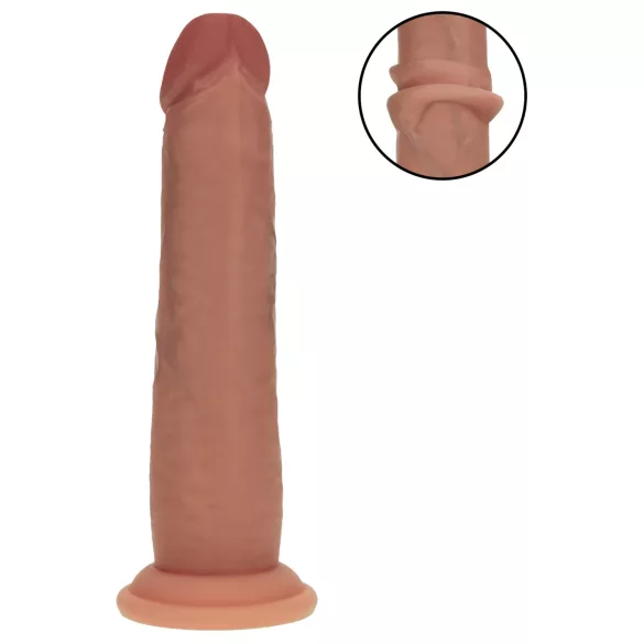 RealRock - realistyczny dildo o podwójnej gęstości (opalony) - 18,5 cm