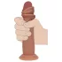 RealRock - realistyczny dildo o podwójnej gęstości (opalony) - 18,5 cm