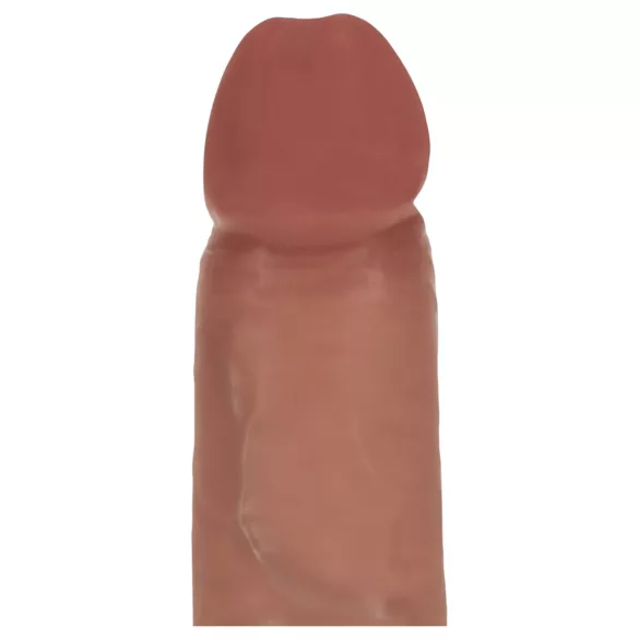 RealRock - realistyczny dildo o podwójnej gęstości (opalony) - 18,5 cm