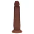 RealRock - realistyczny dwuwarstwowy dildo (brązowy) - 20,5 cm