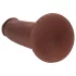 RealRock - realistyczny dwuwarstwowy dildo (brązowy) - 20,5 cm
