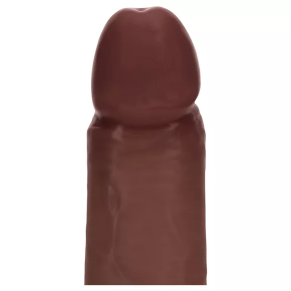 RealRock - realistyczny dwuwarstwowy dildo (brązowy) - 20,5 cm