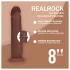 RealRock - realistyczny dwuwarstwowy dildo (brązowy) - 20,5 cm