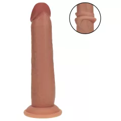   RealRock - realistyczny dwuwarstwowy dildo (opalony) - 20,5 cm