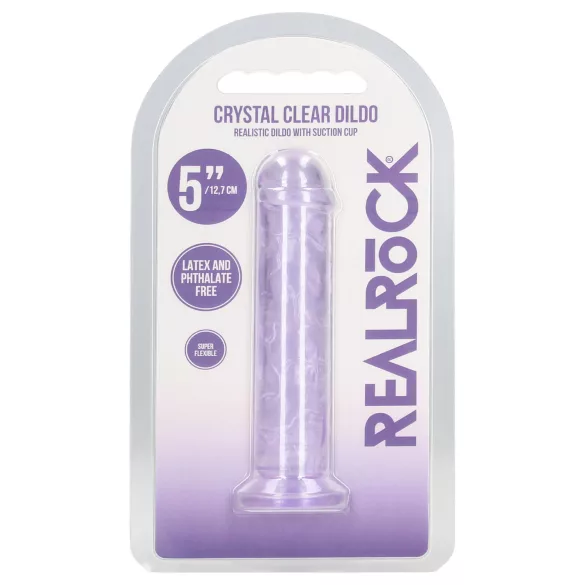 RealRock - realistyczny dildo z przyssawką (fioletowy) - 12,7 cm