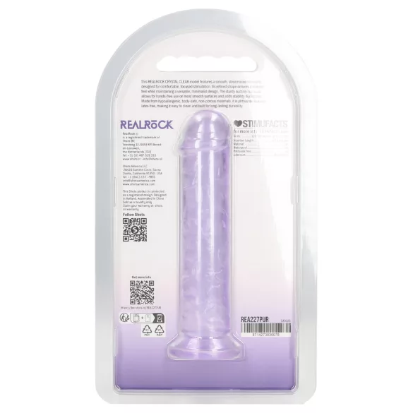 RealRock - realistyczny dildo z przyssawką (fioletowy) - 12,7 cm