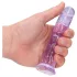 RealRock - realistyczny dildo z przyssawką (fioletowy) - 12,7 cm