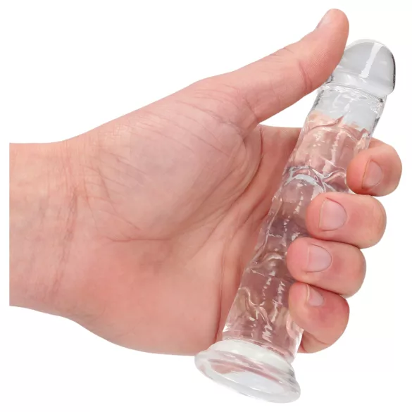 RealRock - realistyczny dildo z przyssawką (przezroczysty) - 12,7 cm