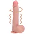 RealRock - wibrujący, obrotowy wibrator (naturalny, 20,5 cm)