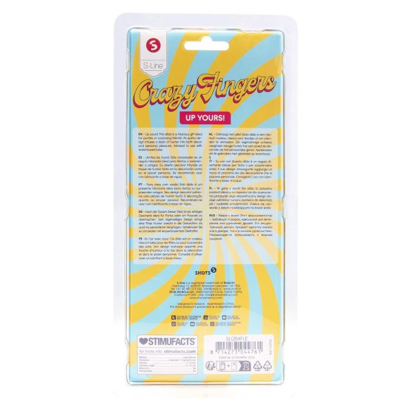 S-Line - dildo w kształcie palca środkowego - realistyczny kolor