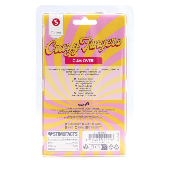 S-Line - podwójny palcowy dildo (naturalny)