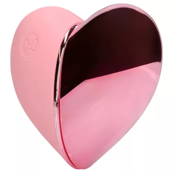 Loveline Tapping Heart - wibrator do łechtaczki akumulatorowy - różowy