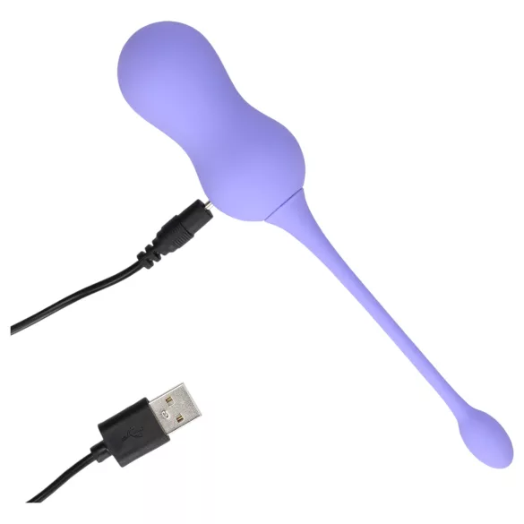 Loveline - kulki gejszy wibrujące bezprzewodowe ładowane USB - fioletowe