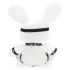 Bondage Rabbit - opaska na oczy i uszy króliczka - biały - akcesoria BDSM