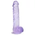RealRock - realistyczny falochron z jądrami (fioletowy) - 12,7 cm