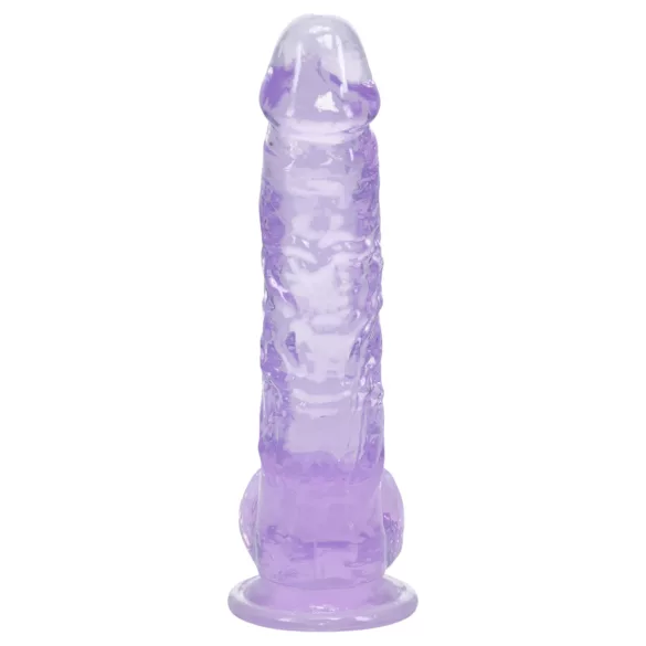 RealRock - realistyczny falochron z jądrami (fioletowy) - 12,7 cm