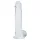 RealRock - realistyczny dildo z jądrami (przezroczysty) - 12,7 cm