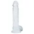 RealRock - realistyczny dildo z jądrami (przezroczysty) - 12,7 cm