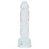 RealRock - realistyczny dildo z jądrami (przezroczysty) - 12,7 cm
