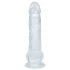 RealRock - realistyczny dildo z jądrami (przezroczysty) - 12,7 cm