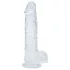 RealRock - realistyczny dildo z jądrami (przezroczysty) - 12,7 cm