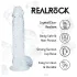 RealRock - realistyczny dildo z jądrami (przezroczysty) - 12,7 cm