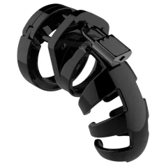 ManCage Model 02 - klatka na penisa (czarna) - 9 cm