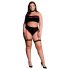 Le Désir Plus Size - 3-częściowy zestaw bielizny - czarny (XL-4XL)