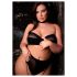 Le Désir Plus Size - 3-częściowy zestaw bielizny - czarny (XL-4XL)