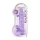 RealRock - realistyczny dildo - przezroczysty fioletowy - 22 cm