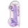 RealRock - realistyczny dildo - przezroczysty fioletowy - 22 cm