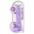 RealRock - realistyczny dildo - przezroczysty fioletowy - 22 cm