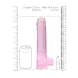 RealRock - realistyczny dildo - przezroczysty różowy - 22 cm