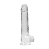 RealRock - realistyczny dildo - przezroczysty - 22 cm