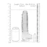 RealRock - realistyczny dildo - przezroczysty - 22 cm