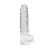 RealRock - realistyczny dildo - przezroczysty - 22 cm