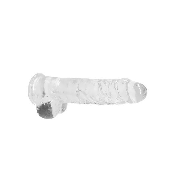 RealRock - realistyczny dildo - przezroczysty - 22 cm