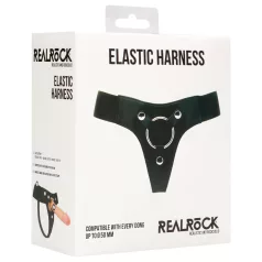 RealRock - majtki do strapona - elastyczne - czarne