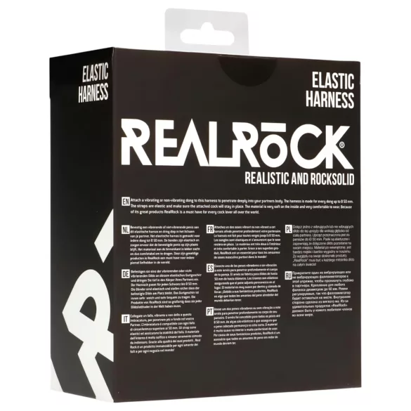RealRock - majtki do strapona - elastyczne - czarne