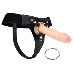 RealRock Deluxe - uprząż do dildo - regulowana - czarny